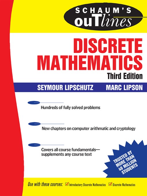 Title details for Discrete Mathematics by Seymour Lipschutz - Available